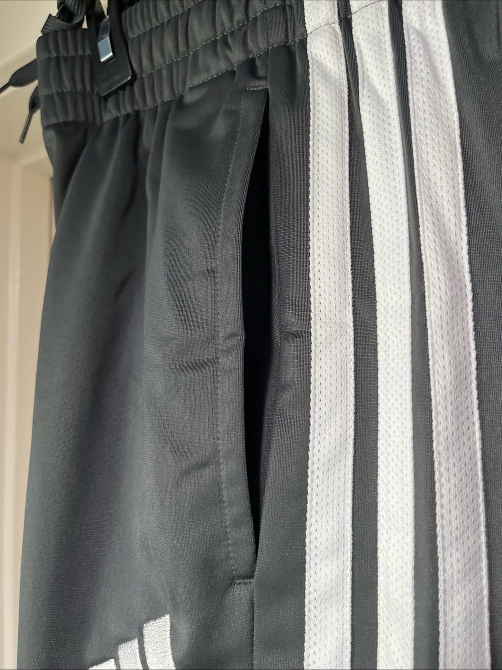 Mens Medium Adidas 3 Stripe Tricot Track Jacket And Pant Gray White Set Suit New - Picture 12 of 16